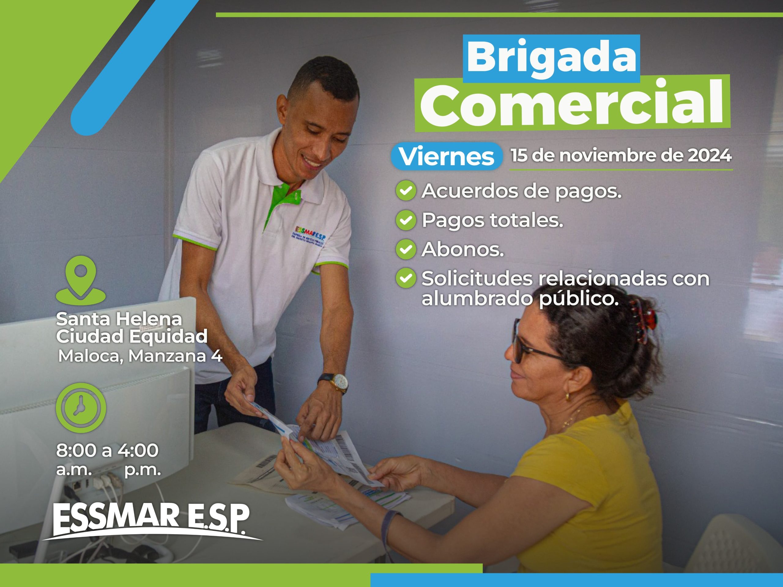 Essmar realizará jornada comercial en Ciudad Equidad