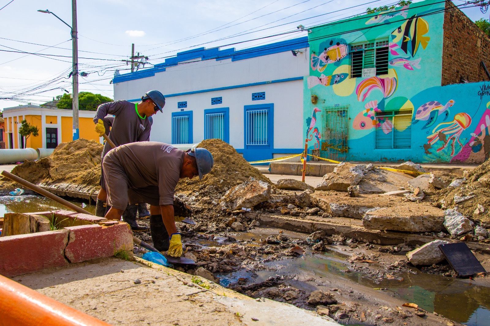Reposición de alcantarillado beneficiará a 500 usuarios del barrio Pescaíto