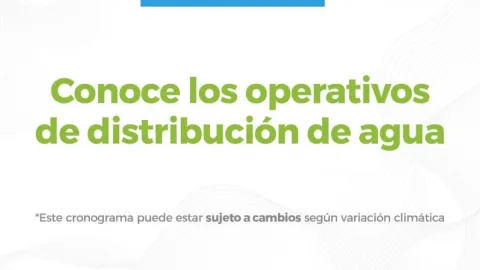 Operativo de distribución del mes de enero