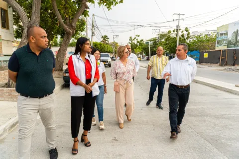 Essmar, la Personería Distrital y la comunidad inspeccionaron la obra de optimización del alcantarillado Tamacá