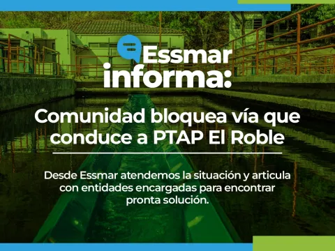 Comunidad bloquea ingreso a PTAP El Roble