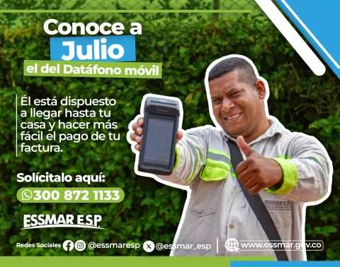 Solicite el datáfono móvil de Essmar E.S.P.
