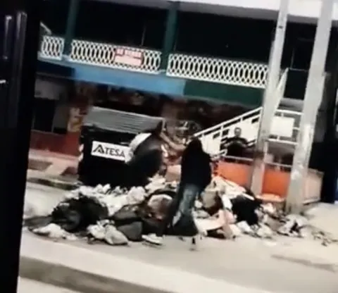 Supervisión del servicio de aseo sobre la Avenida del Río