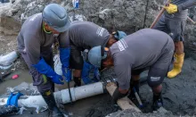 ESSMAR E.S.P. soluciona contingencia en la línea de impulsión de la Ebar Iguanas<br>